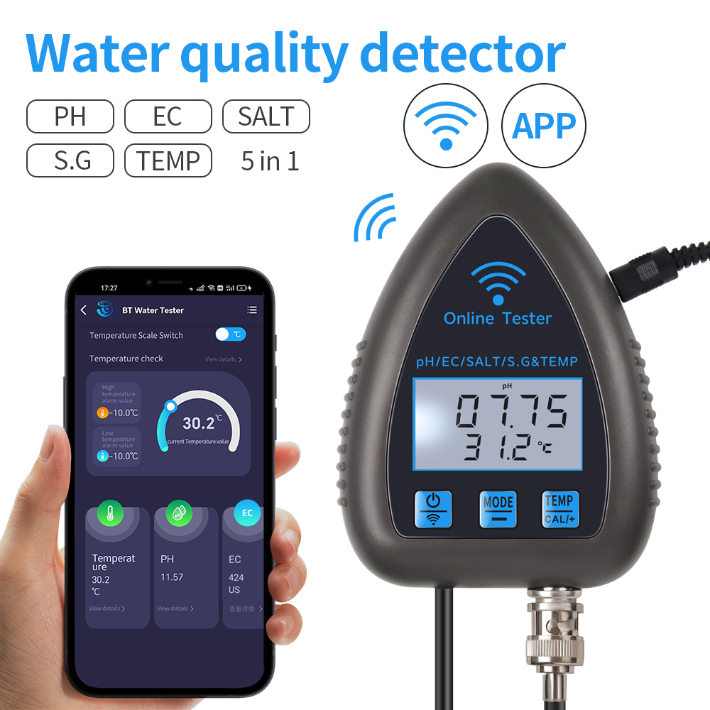 Marine Aquarium Par Meter - Tuya WiFi 5 in 1 Water