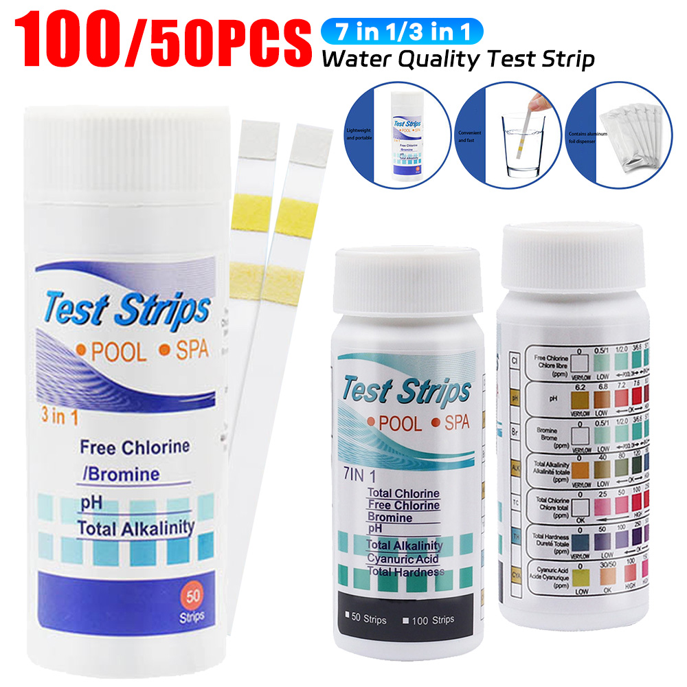 Marine Aquarium Water Test Kit - 7 in 1 Aquarium Test Strips