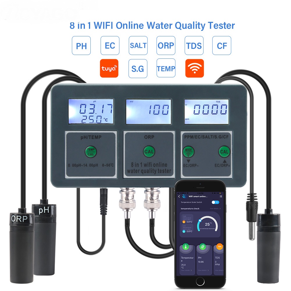 Marine Aquarium Par Meter - Tuya WiFi Digital PH ORP TDS