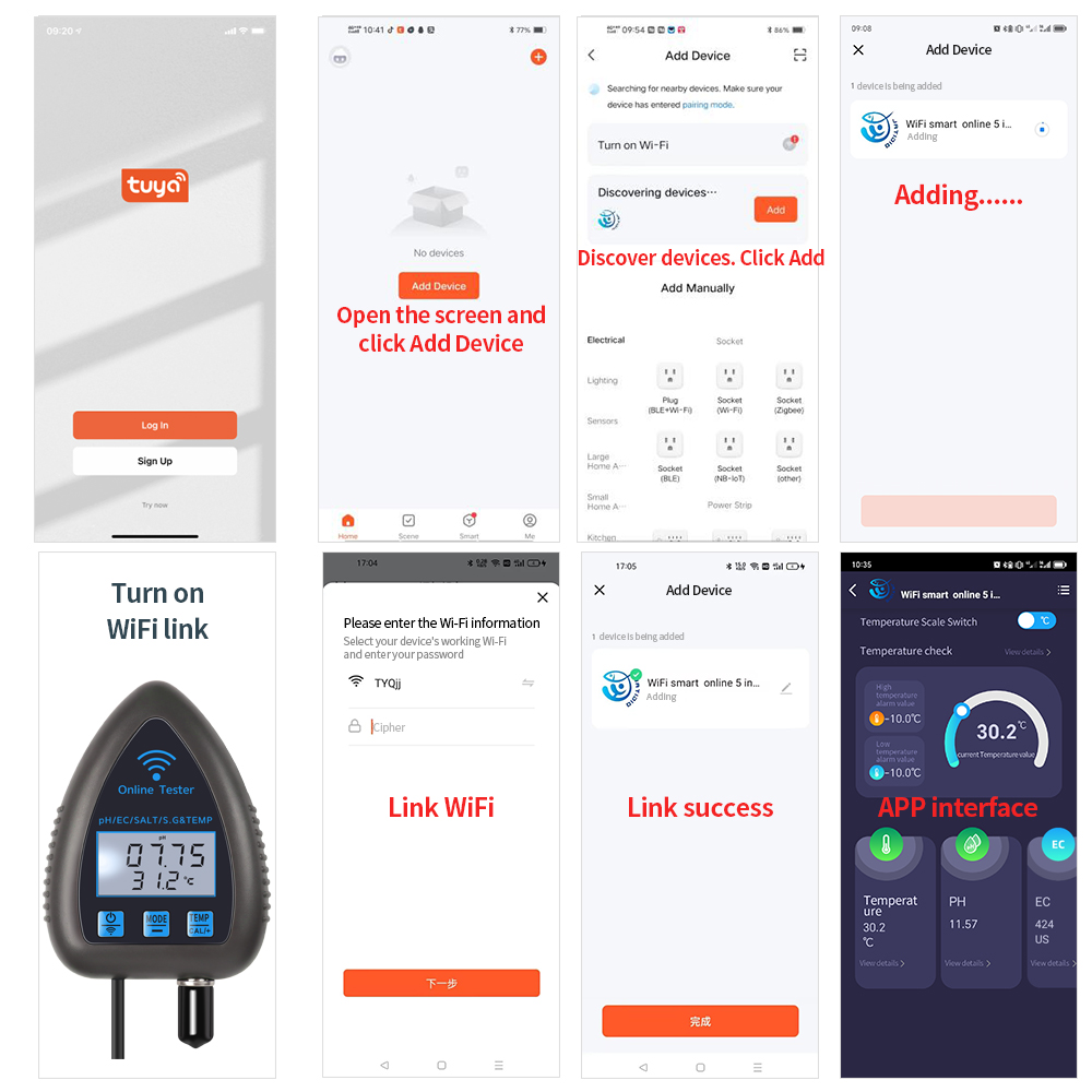 Tuya WiFi 5 in 1 Water Quality - Marine Aquarium Par Meter ulasan dan harga