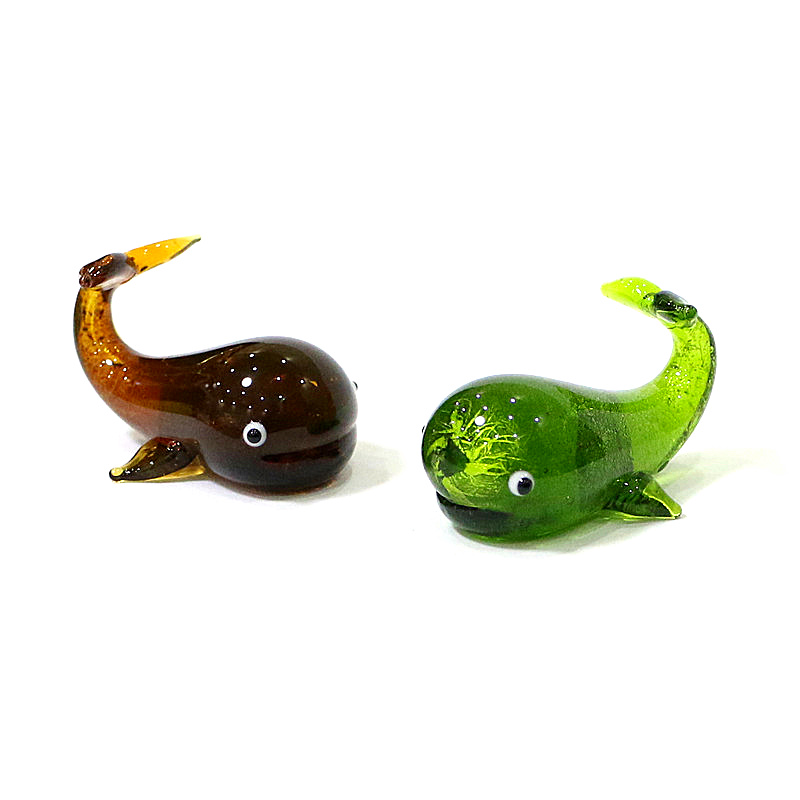 Murano Glass Whale Miniature F - Marine Aquarium Live ulasan dan harga
