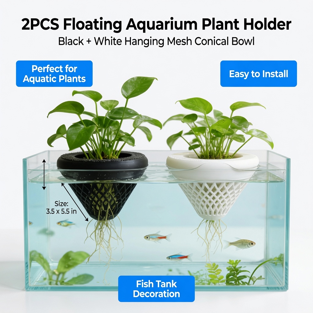 2PCS Floating Aquarium Plant H - Marine Aquarium All In One ulasan dan harga