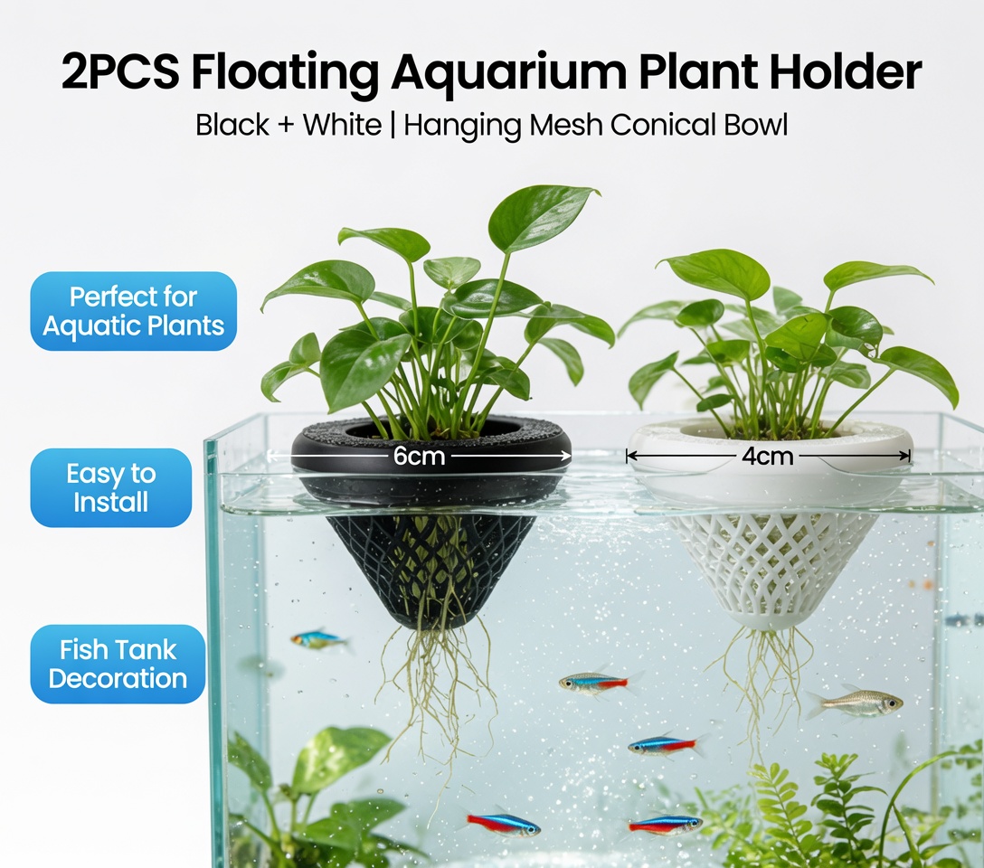 2PCS Floating Aquarium Plant H - Marine Aquarium All In One ulasan dan harga