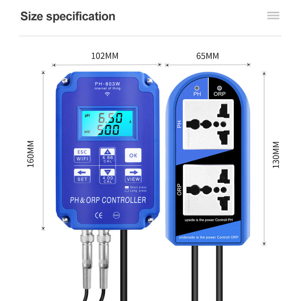 2 In 1 PH ORP Controller PH-80 - Marine Aquarium Par Meter ulasan dan harga