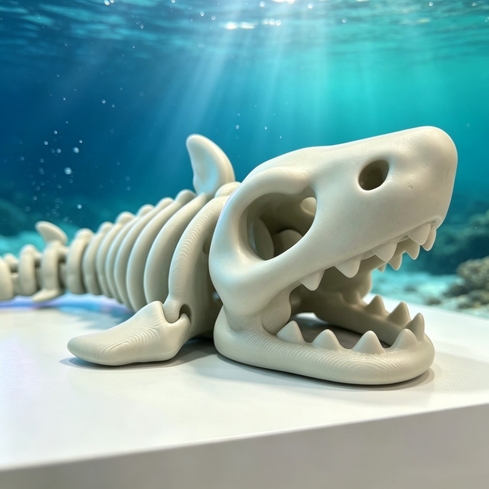 Shark Skeleton Aquarium Decor  - Marine Aquarium All In One ulasan dan harga