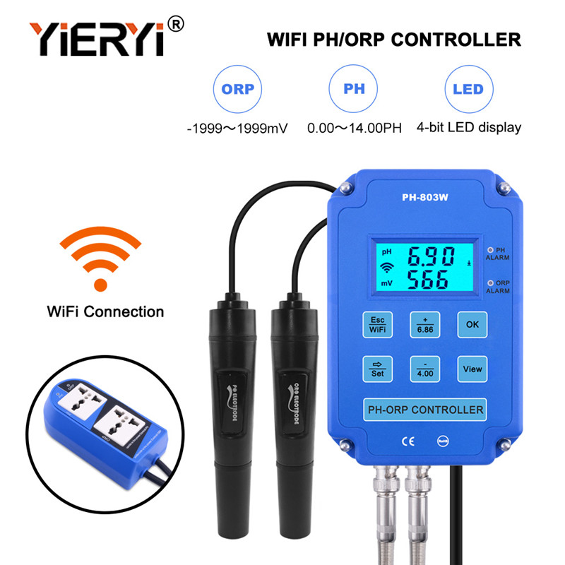 Yieryi Digital PH WiFi ORP Red - Marine Aquarium Par Meter ulasan dan harga