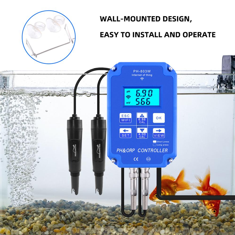 Yieryi Digital PH WiFi ORP Red - Marine Aquarium Par Meter ulasan dan harga