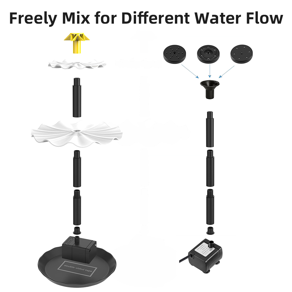 Solar Fountain Pump for Bird B - Marine Aquarium Lamp ulasan dan harga