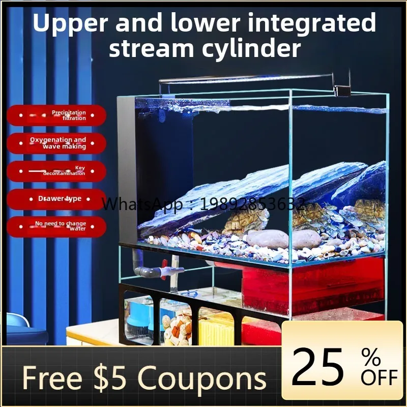 X5-20  fish tank with filter g - Marine Aquarium All In One ulasan dan harga