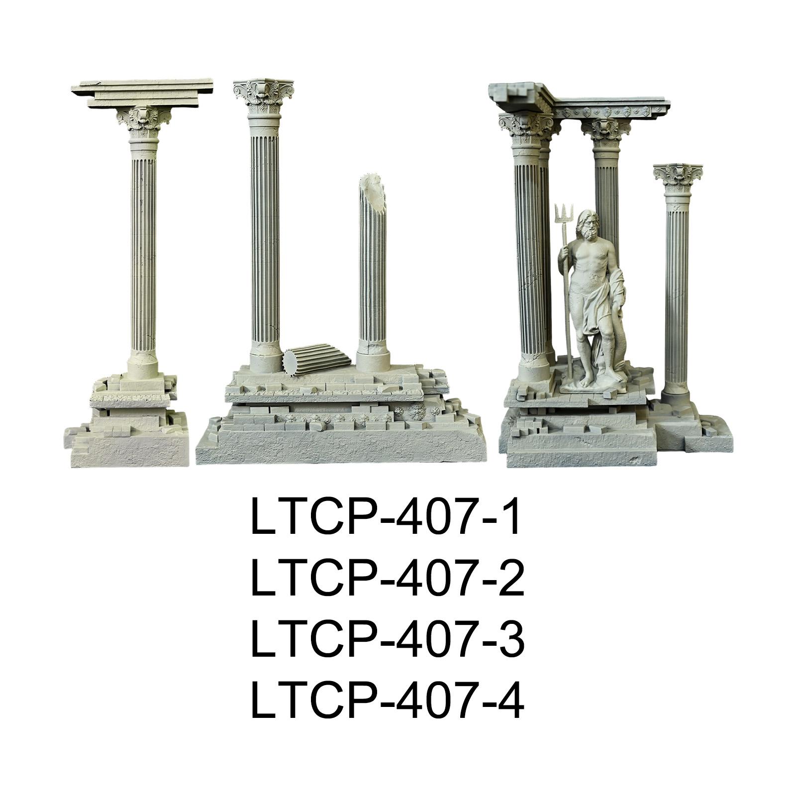 Roman Column Decoration Resin  - Marine Aquarium All In One ulasan dan harga