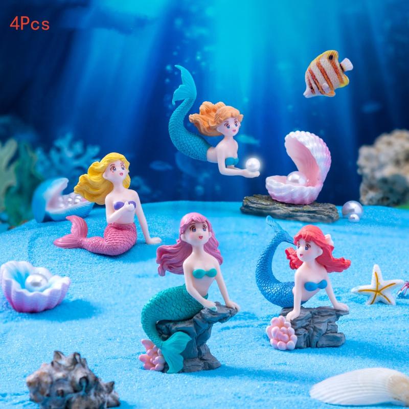 4Pcs Plastic Fish Tank Little  - Marine Aquarium All In One ulasan dan harga