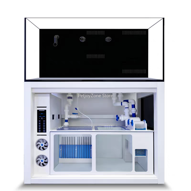 Luxury Ultra White Glass Saltw - Marine Aquarium All In One ulasan dan harga