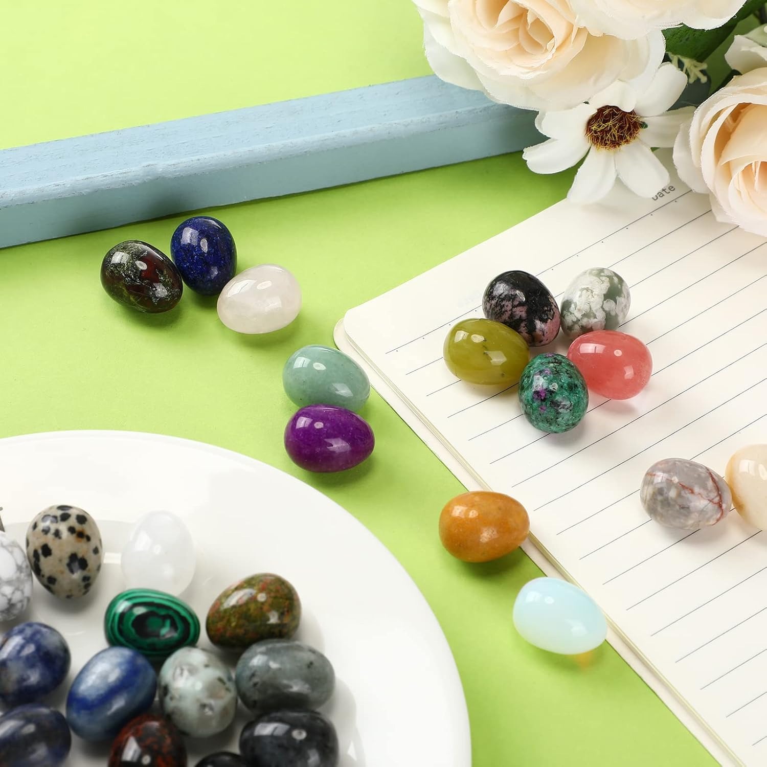 8  pcs natural crystal beads,  - Marine Aquarium All In One ulasan dan harga