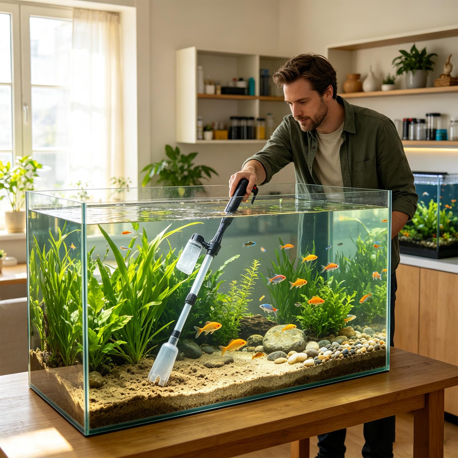 Aquarium Vacuum Adjustable Tel - Marine Aquarium Water Change ulasan dan harga