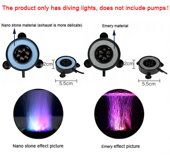 LED Aquarium Air Bubble Light  - Marine Aquarium Water Change ulasan dan harga